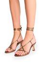Bronze Irisa Bronze Lace Up Strappy Mid Heels, Image 4 of 4