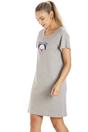 Grey Short Sleeve Pug Nightdress, Image 2 of 5