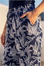 Navy  Classic Floral Print Stretch Trouser, Image 4 of 4