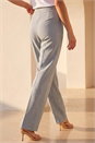 Grey Petite Straight Leg Ponte Stretch Trouser, Image 3 of 4