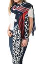 Blue Sarta Blue Leopard Print Lightweight Scarf, Image 1 of 3