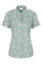Khaki Coconut Sailboat Short Sleeved Shirt, Image 1 of 4