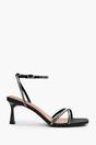 Black 'Kenia' Square Toe Low Block Heel, Image 2 of 4