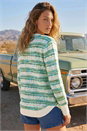 Green Space Dye Stripe Knit Jumper, Image 3 of 4