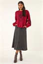 Wine Heart Embroidered Knit Jumper, Image 2 of 5