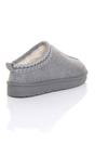 Grey Faux Fur Lined Comfy Aztec Embroidered Ultra Mini Booties Slippers, Image 4 of 6