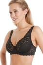 Black Classic Floral Lace Underwired Bra, Image 4 of 5