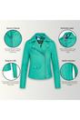 Aqua Classic Brando Biker Leather Jacket, Image 3 of 8