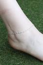 Silver Pure Silver Braided Slim Indie Boho Silver Indian Payal Anklet, Image 1 of 1