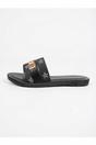 Black 3694 Black Amber Patterned Slider Sandals, Image 2 of 8