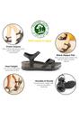 Black Womens Platform Wedge Sandals -Sulia B2, Image 3 of 8