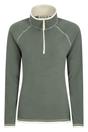 Dark Green Montana Half Zip Fleece Top, Image 2 of 5