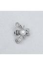 Silver Bee Brooch Pearl Pin Crystal, Image 2 of 4
