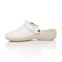 White AJVANI White Low Wedge Slingback Clogs Mules, Image 3 of 6