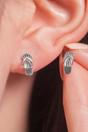 Silver Flip Flop Stud Earrings, Image 1 of 3