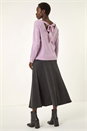 Lilac Ribbon Bow Tie Back Jumper, Image 1 of 5