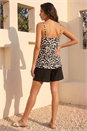 Ivory  Dusk Wave Plisse Cami Top, Image 3 of 4