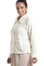 Ivory Camille Lingerie Ivory Soft Fleece Bed Jacket With Floral Motif, Image 3 of 5
