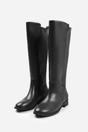 Black 'Parker' Stretch Wide Calf Knee High Boots, Image 3 of 4