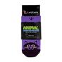 Purple 1 Pack Ladies Fluffy Animal Pattern Slipper Socks with Grips, Image 3 of 3
