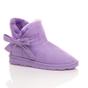 Lilac AJVANI Lilac Faux Fur Lined Ankle Boots Slippers, Image 1 of 6