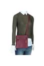 Burgundy 'Cienna' Real Leather Crossbody Bag, Image 5 of 5