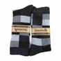 Grey 1 Pack Ladies Checkered Patterned Wool Blend Socks, Image 5 of 5