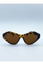 Brown Angular Sunglasses, Image 1 of 6