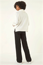 Ivory  Wrap Neck Knit Jumper, Image 4 of 6