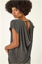 Silver Shimmer Scoop Back Stretch Top, Image 1 of 5