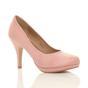 Light Pink Mid High Heel Court Shoes, Image 1 of 6