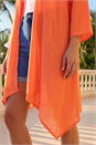 Orange Petite Longline Cover Up, Image 4 of 4
