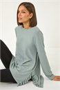Sage Soft Touch Side Ruffle Top, Image 1 of 5