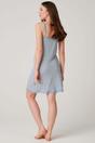 Light Blue British Boxers Light Blue "Cornish" Bamboo Lace Strappy Nightdress, Image 3 of 4