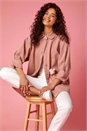 Rose Longline Pocket Shacket, Image 1 of 6