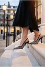 Black Cordelia Embellished Mesh Pointed Toe Heels, Image 4 of 5