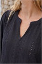 Black Broderie Detail Tunic Top, Image 4 of 4