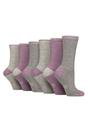Grey 6 Pairs Water Repellent Hiking Socks, Image 1 of 3