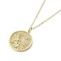 Gold Dainty Cherry Blossom Flower Gold Plated Charm Necklace, Image 1 of 1