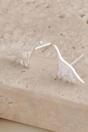 Silver Sterling Silver Brontosaurus Dinosaur Studs, Image 3 of 3