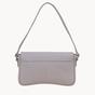 Grey 'BEVERLY' Pebble Grain Real Leather Shoulder Bag, Image 4 of 4