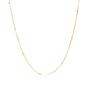 Gold Italian Bead Chain Sterling Silver Satellite Necklace, Image 1 of 4