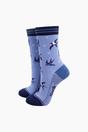 Multi Garden Birds Bamboo Socks Gift Set, Image 2 of 4