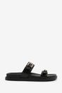 Black 'Abril' Flatform Sandal Double Buckle Strap, Image 2 of 5