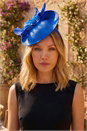 Royal Blue Mini Disc Fascinator, Image 2 of 4