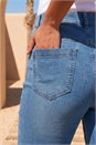 Denim Curve Elastic Waist Cropped Denim Jeggings, Image 4 of 4