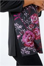 Black Floral Embellished Tunic Top , Image 5 of 5