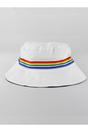  Reversible Bucket Hat with Rainbow Band, Image 1 of 2