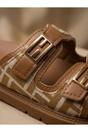 White iKrush White Willow Patterned Buckle Sandals, Image 6 of 8
