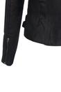 Black Leather Brando Biker Jacket-Loddon, Image 7 of 7